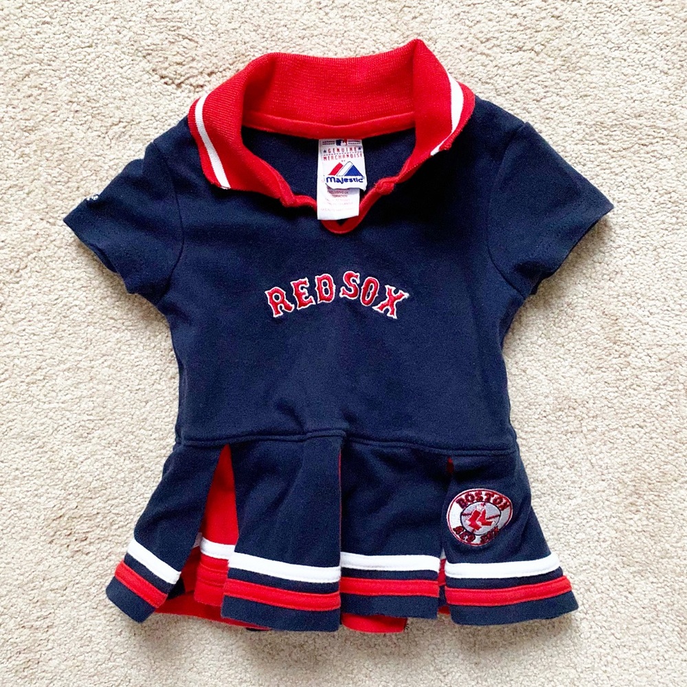 ⚾️Baby Girls’ Boston Red Sox cheerleader dress